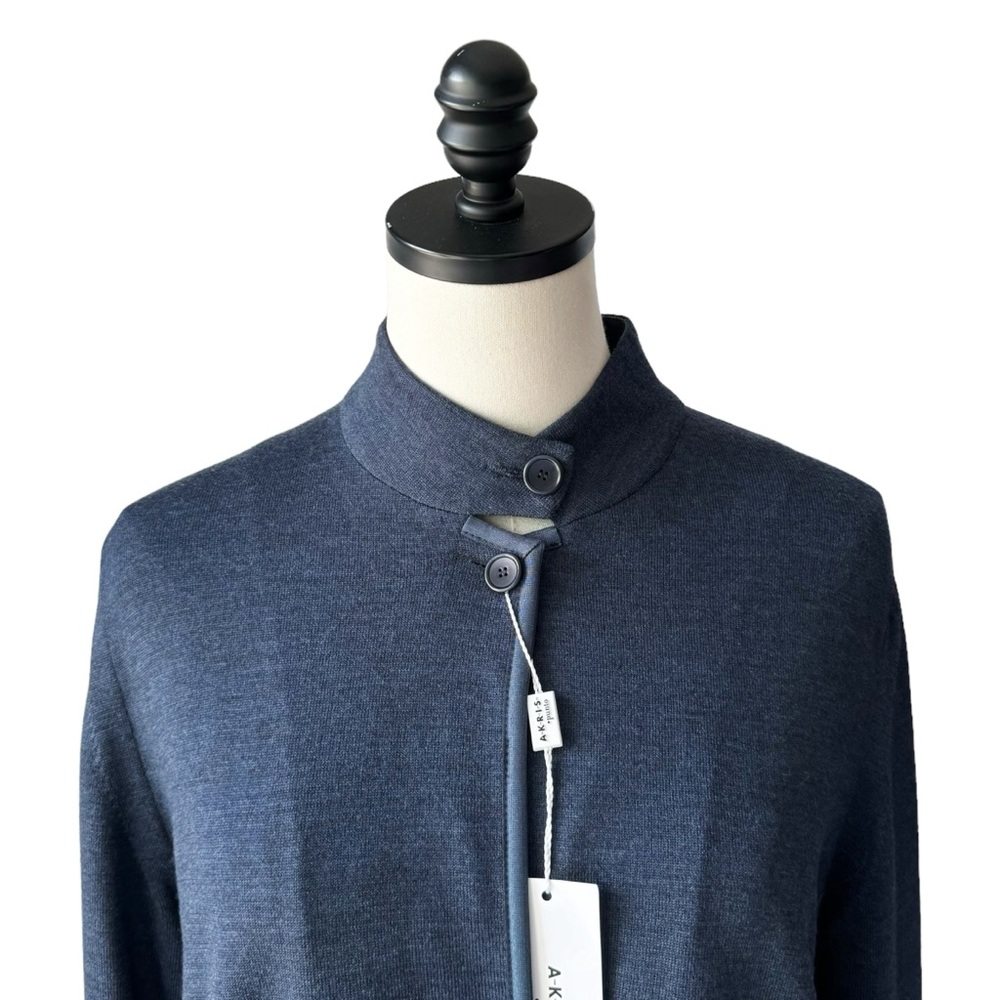 Akris Punto Longline Knit Wool Jacket | 12 NWT - Picture 2 of 12